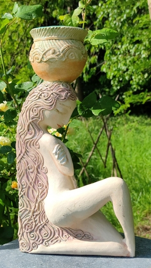 Elya Yalonetski - Girl with a vase (In garden)(Ceramic)